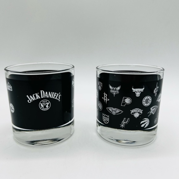 JACK DANIEL’S SET OF 2 NBA HIGHBALL GLASSES - Picture 13 of 14